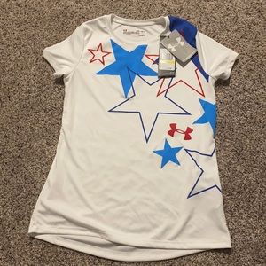 Kids Under Armour Patriotic T-Shirt - Medium
